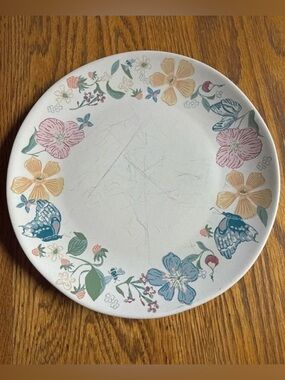 Floral/Botanical/Butterfly Spring 8” Side Plate - Threshold Collectible